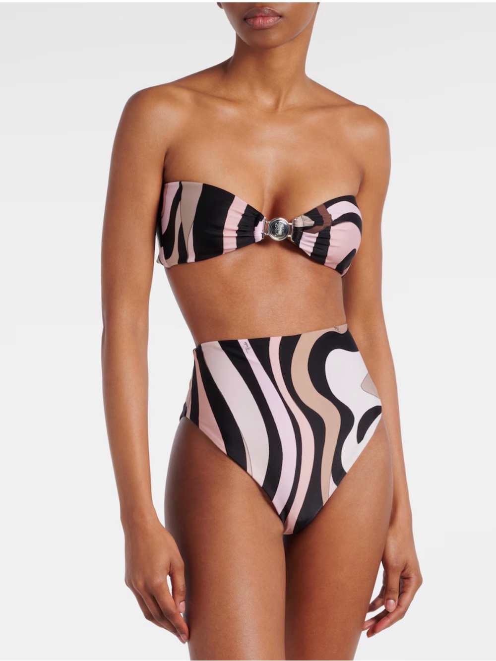 Pucci Pink & Black Swirl Bikini Bottoms